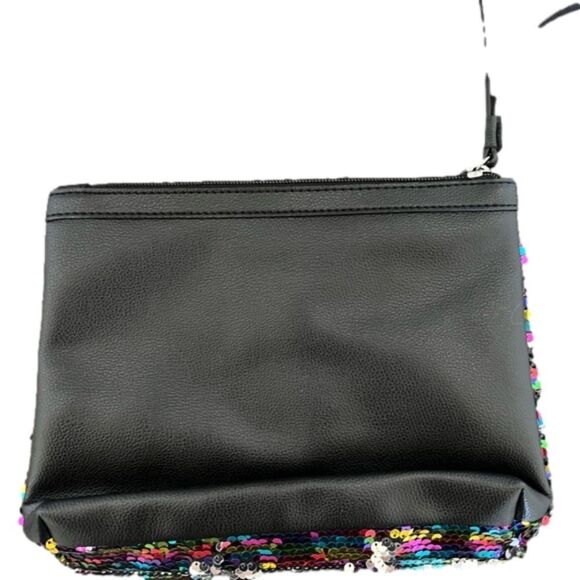Victorias Secret Rainbow Sequin - Large Zipper Clutch/make-up bag - Picture 2 of 2